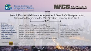 Independent Directors Corporate Governance